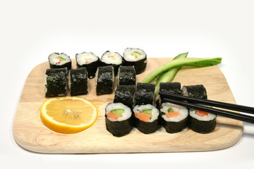 Japanese Sushi on the tray
