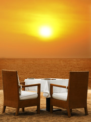 Dinner on the beach