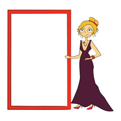 femme invitation soirée