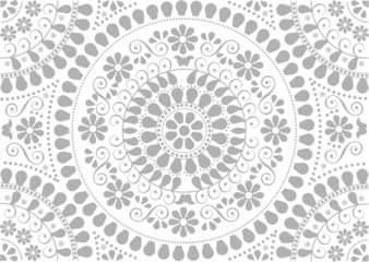 Vector illustration, background with folk motives