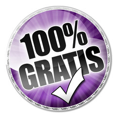 100% Gratis Button