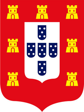 Portugal shield, coat of arms