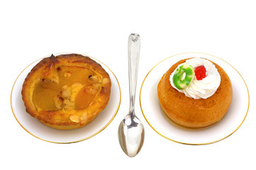 Deux pâtisseries pour gourmet.
