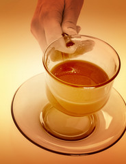 Cup with coffee
