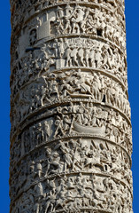 colonna di Marco Aurelio a piazza colonna a Roma in Italia