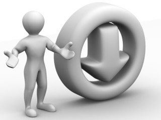 Men with symbol Download