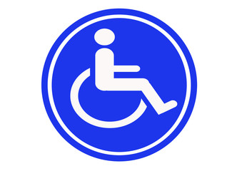 blue disabled badge