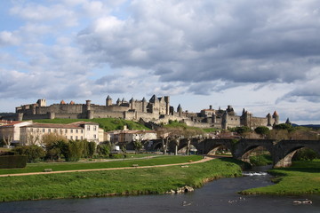 Fototapeta na wymiar Carcassonne sławny