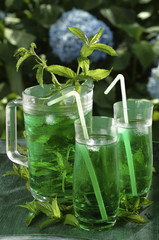 Acqua e menta sciroppo