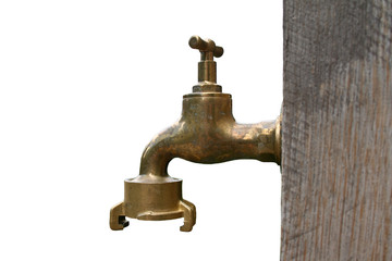 Wasserhahn freigestellt