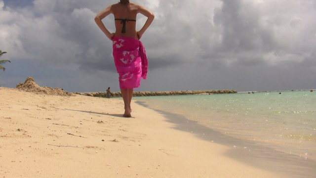 young girl on the beach