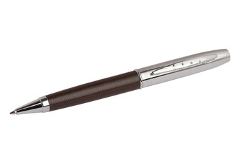 Classic ballpoint pen isolated on white