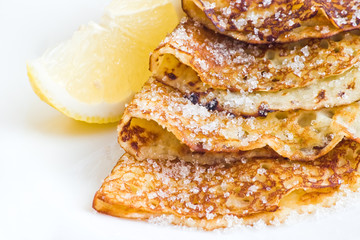 pancakes with lemon