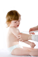 cute child in a hospital