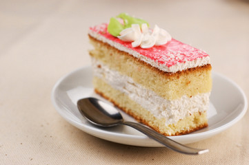 pastry in the saucer