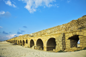 The aqueduct of the Roman period at coast