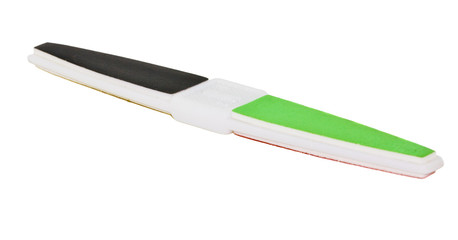 isolated colorful nail file on white background