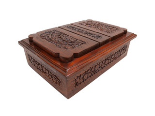 Wooden Floral Chest Perspective