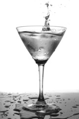 glass of water with splash