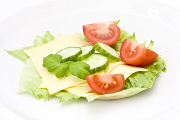 cheese and vegatables