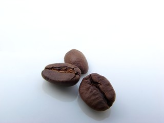 Kaffebohnen Spiegelung