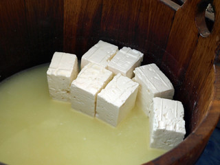 frischer Schafskäse