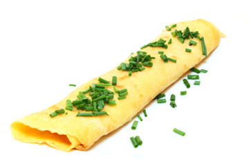 Pfannkuchen mit Schnittlauch