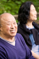 Fototapeta premium Happy elderly couple