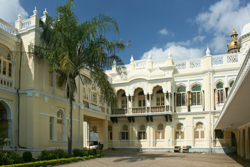 Fototapeta na wymiar A view of the famous Mysore Palace in Mysore City