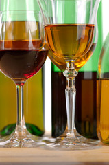 White and red wine