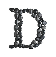 Obraz premium Rock Letter on White