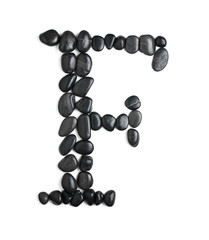 Rock Letter on White