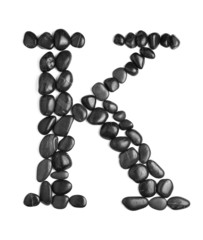 Rock Letter on White