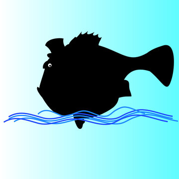 recommend clip art: funny fish illustration