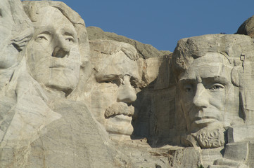 Obraz premium 3 Presidents at Mount Rushmore National Memorial