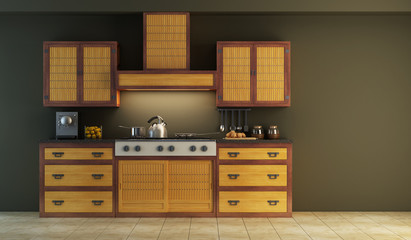 Fototapeta premium modern kitchen interior