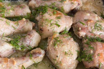 chicken fast food with dill
