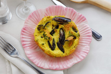 Frittata di muscoli - Secondi di pesce della toscana