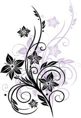 Blumenranke, Blüten filigran