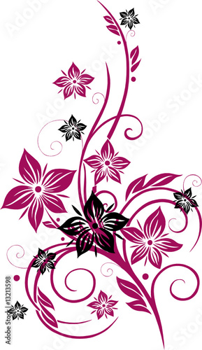 Bilder Von Blumenranken / Aufkleber für Auto - Autoaufkleber