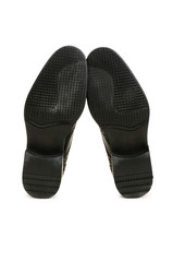 Black shoes isolated on the white background