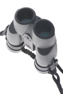 binoculars on white