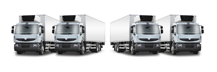4 camions frigorifiques