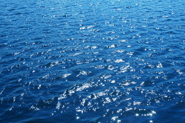 Glared water in a river
