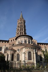 Fototapeta na wymiar Basilique Saint-Sernin de Toulouse.
