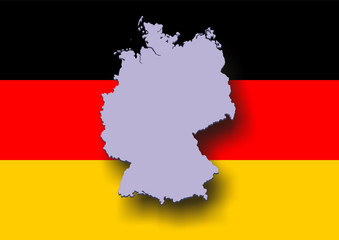Deutschlandkarte Deutschland Karte BRD Landkarte Bundesrepublik