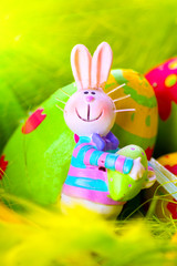 Easter bunny with egg