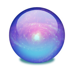 Esfera con galaxia