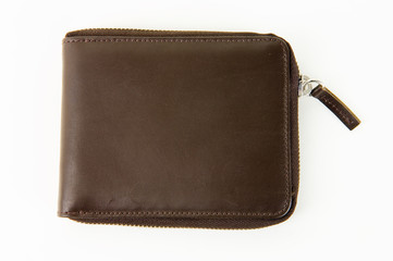 Male brown leather wallet