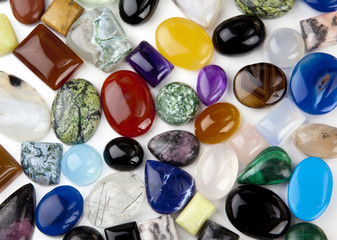 Variety of Cabochons Background